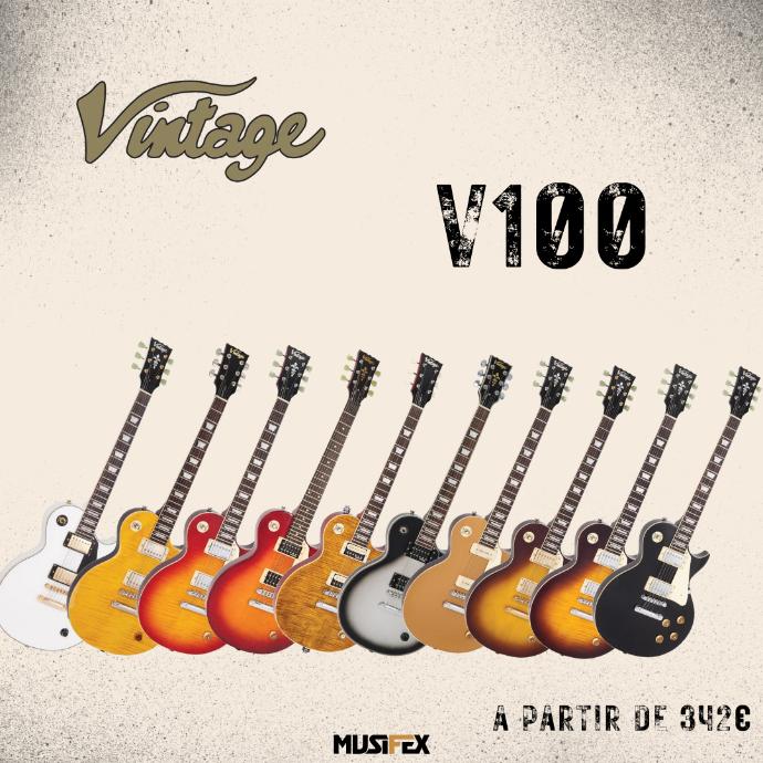 Guitarras Vintage V100 ao melhor preço