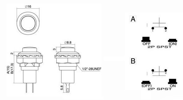 Momentary Kill Switch Red