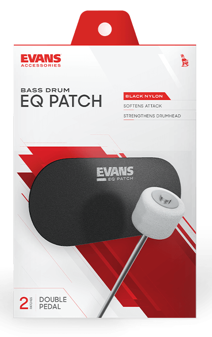 Evans EQ PATCH Black Nylon Double Patch