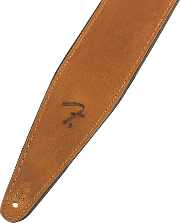 Fender Right Height Leather Strap, Cognac, 2.5"