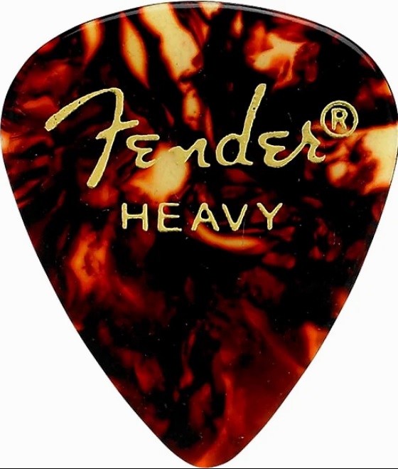 Fender 351 Shape Classic Celluloid Heavy, Tortoise Shell, 12un