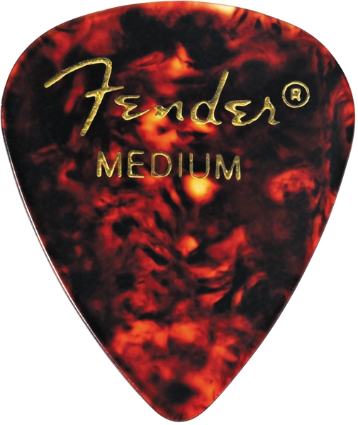 Fender 351 Shape Classic Picks Medium, Tortoise Shell, 12un.