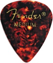 Fender 351 Shape Classic Picks Medium, Tortoise Shell, 12un.