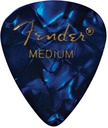 Fender 351 Shape Premium Picks Medium, Blue Moto, 12un.