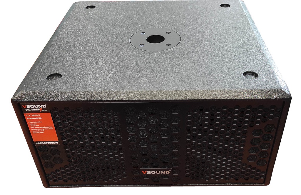 VSound VSSDSP208SW, Subwoofer Amplificado 2×8″ DSP 600W