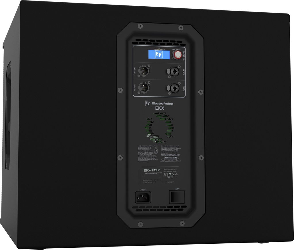 Electrovoice EKX-15SP - painel traseiro