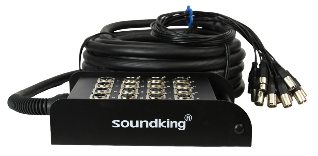 Soundking AH103, Stagebox com 20 metros, 12 entradas e 4 saídas