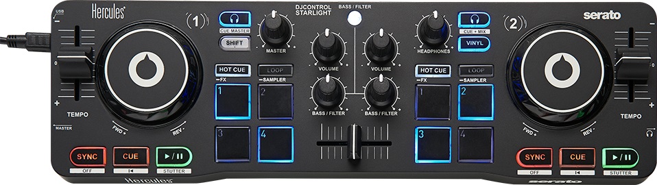 Hercules DJ Control Starlight, Controlador DJ