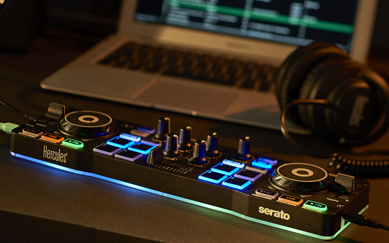 Hercules DJ Control Starlight - exemplo de utilização