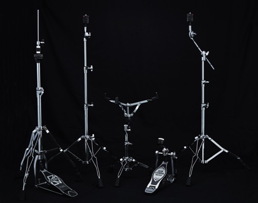 Tama Imperialstar IP62H6W, 6 peças com hardware e pratos Meinl HCS, Hairline Black