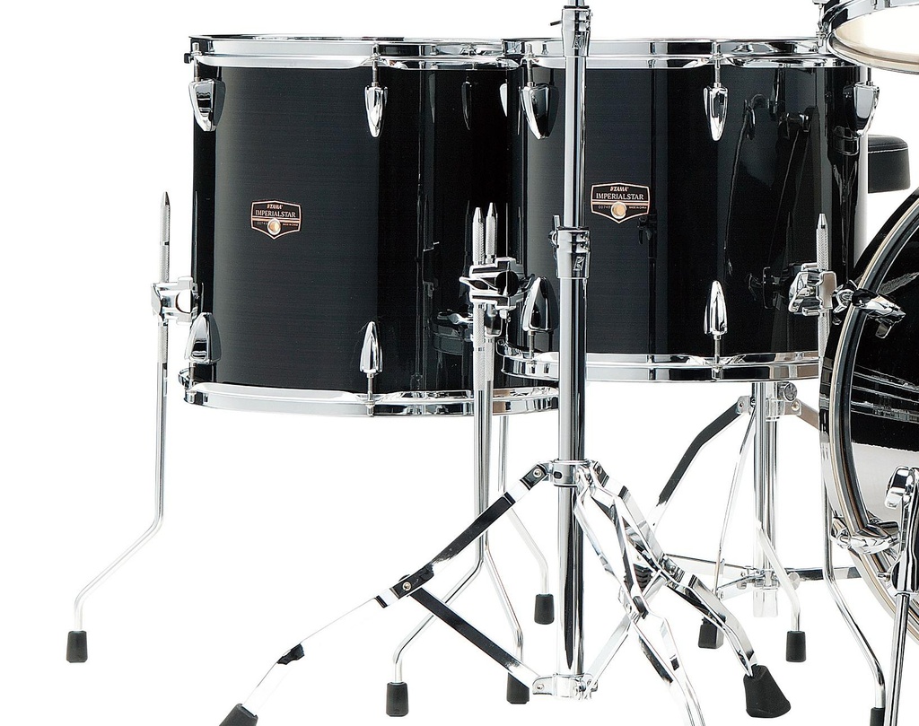 Tama Imperialstar IP62H6W, 6 peças com hardware e pratos Meinl HCS, Hairline Black
