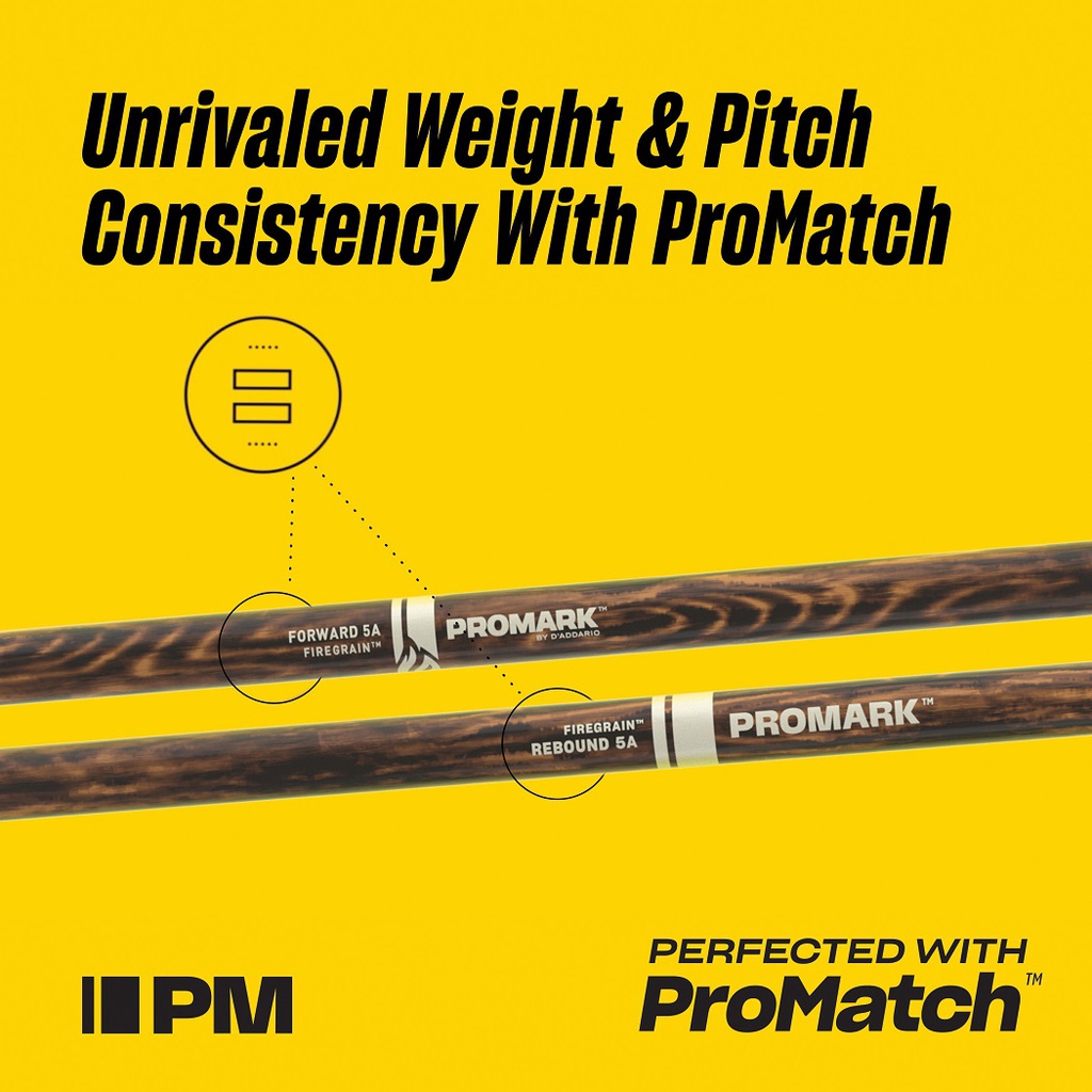Pro Mark TX5AW-FG 5A FireGrain Oval Wood Tip