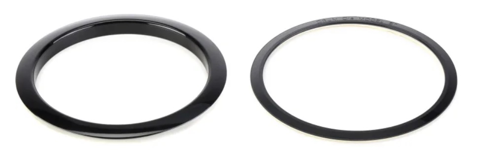 Bass Drum O's 5" Black round HBL5