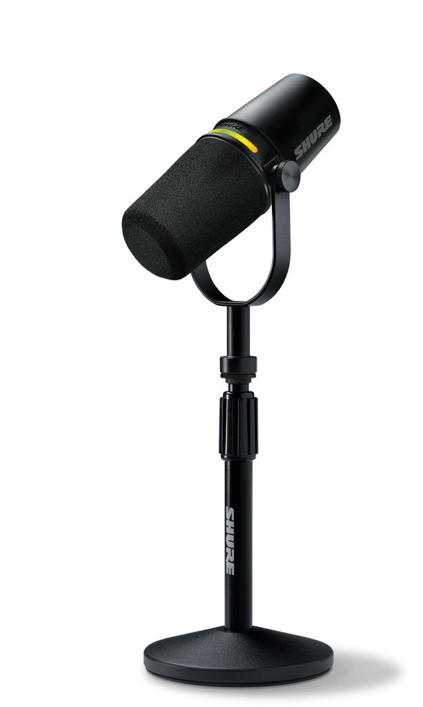 Shure MV7 Plus com suporte