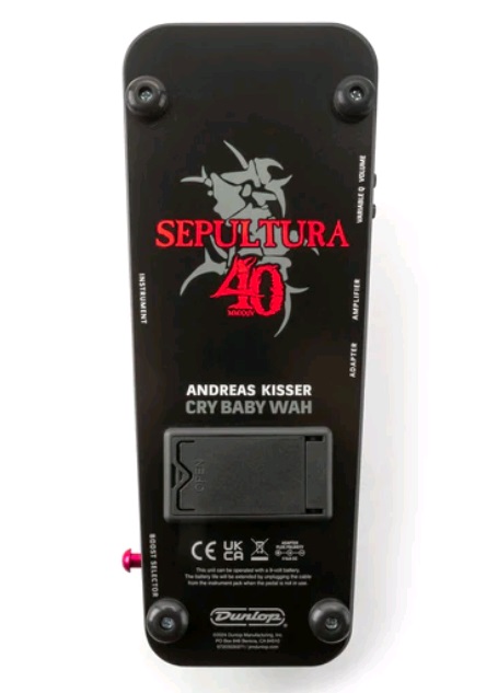 Dunlop CryBaby Wah 40th Anniversary Sepultura AK95MMXXIV