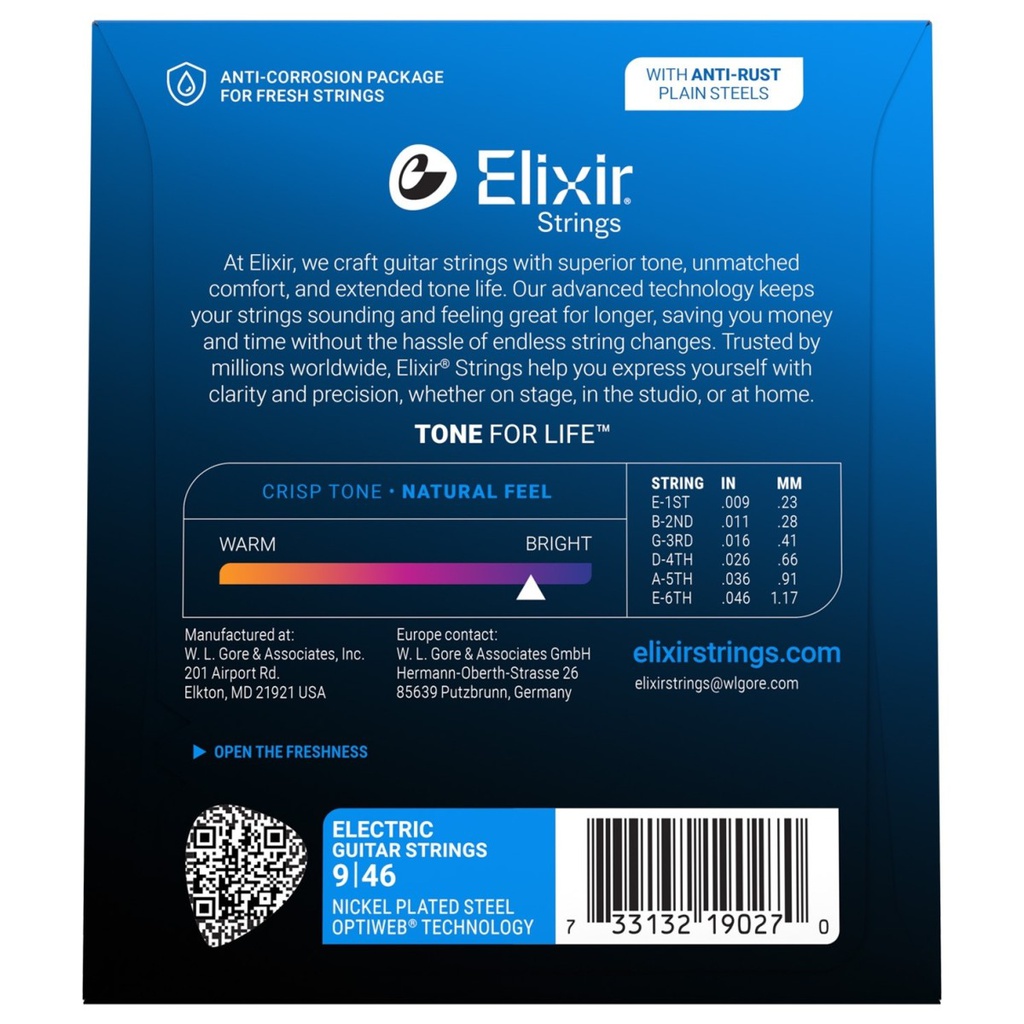 Elixir Optiweb 9/46 Custom Light 19027