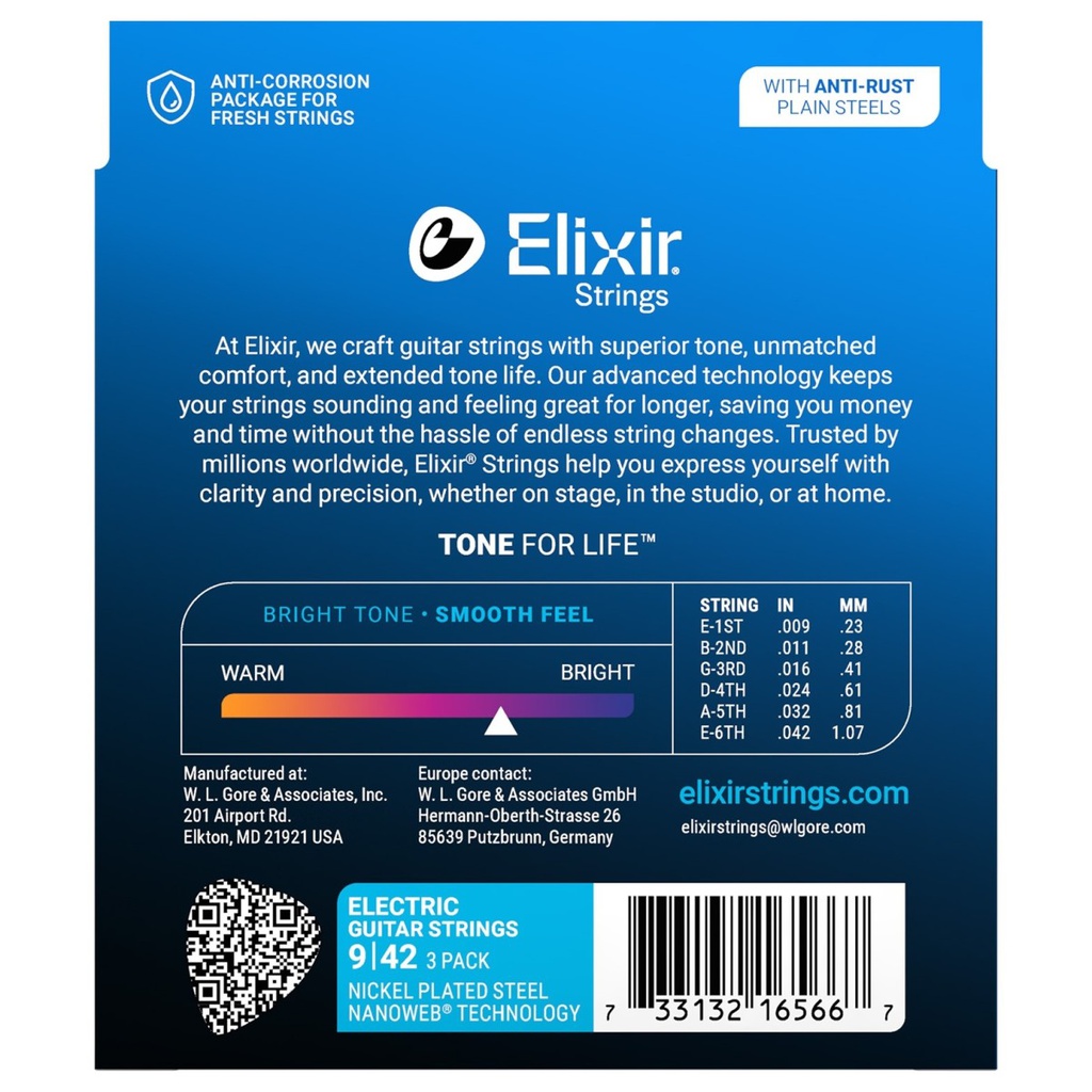 Elixir Nanoweb 9/42 Super Light 2+1 Oferta 16566