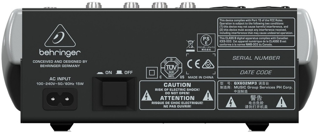 Behringer Xenyx QX602MP3