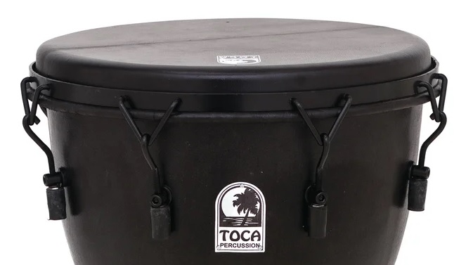 Toca SFDMX-10BM 10" Freestyle Djembe Black Mamba com afinação mecânica