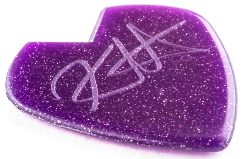 [A/002056] Dunlop Guitar Pick Kirk Hammett Jazz III Purple Sparkle Image 