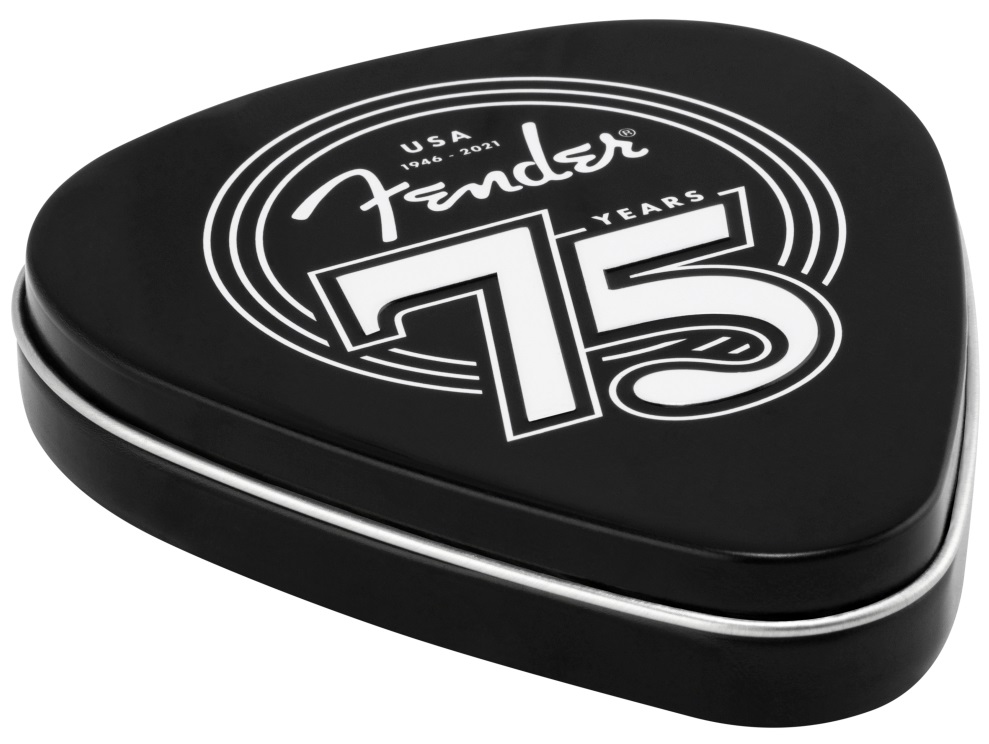 [A/002544] Fender 351 Shape 75TH Anniversary Pick Tin Image 