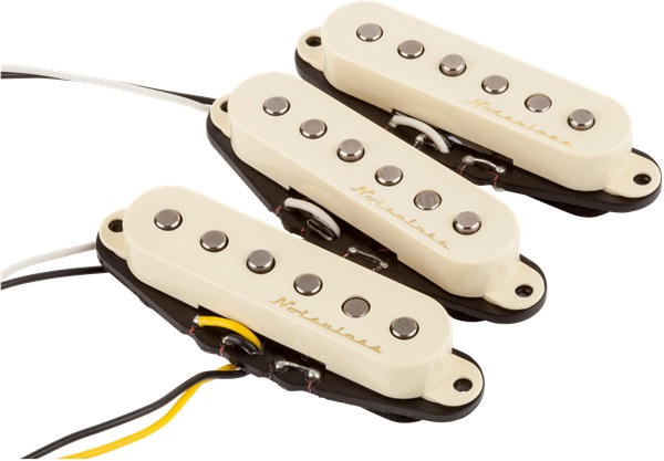 [A/003026] Fender Vintage Noiseless Stratocaster Pickups Aged White Image 