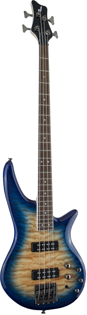 [A/004040] Jackson JS3Q IV Spectra Bass Amber Blue Burst Image 