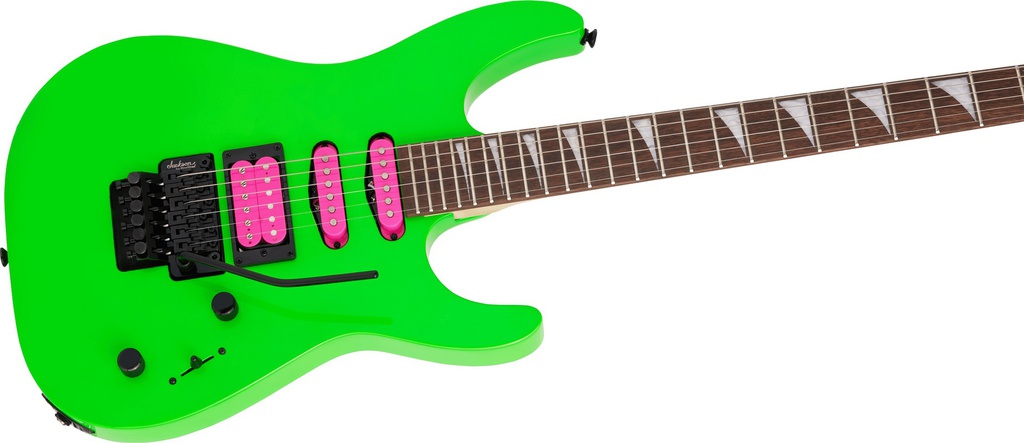 [A/004050] Jackson X Series Dinky DK3XR HSS Laurel Fingerboard Neon Green Image 