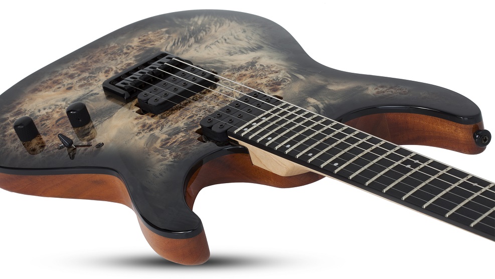 [A/006058] Schecter C-6 Pro Charcoal Burst Image 