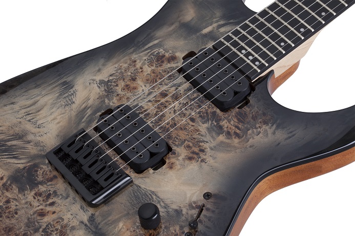 [A/006058] Schecter C-6 Pro Charcoal Burst Image 