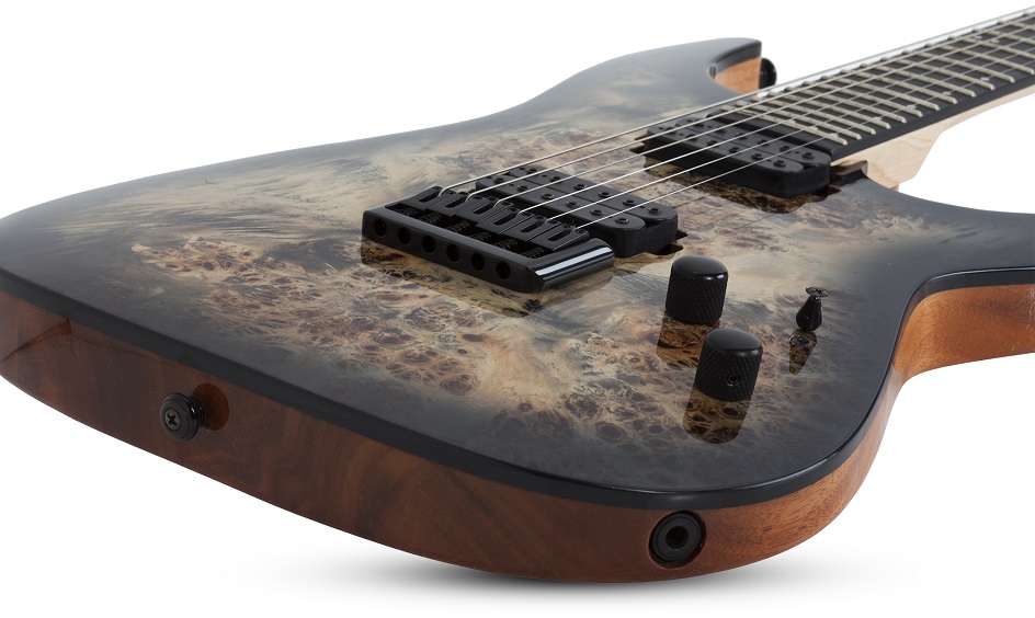 [A/006058] Schecter C-6 Pro Charcoal Burst Image 