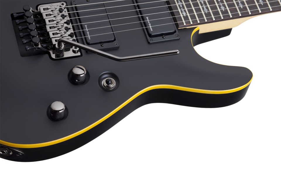 [A/006067] Schecter Demon-6 FR Aged Black Satin Image 