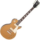 [A/006852] Vintage V100 ReIssued Electric Guitar Gold Top Image 