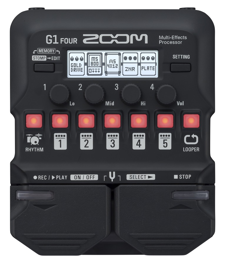 [A/007253] Zoom G1 Four Multi-Effects Pedal Image 