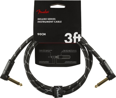 Fender Deluxe Instrument Cable Black Tweed 0.9m