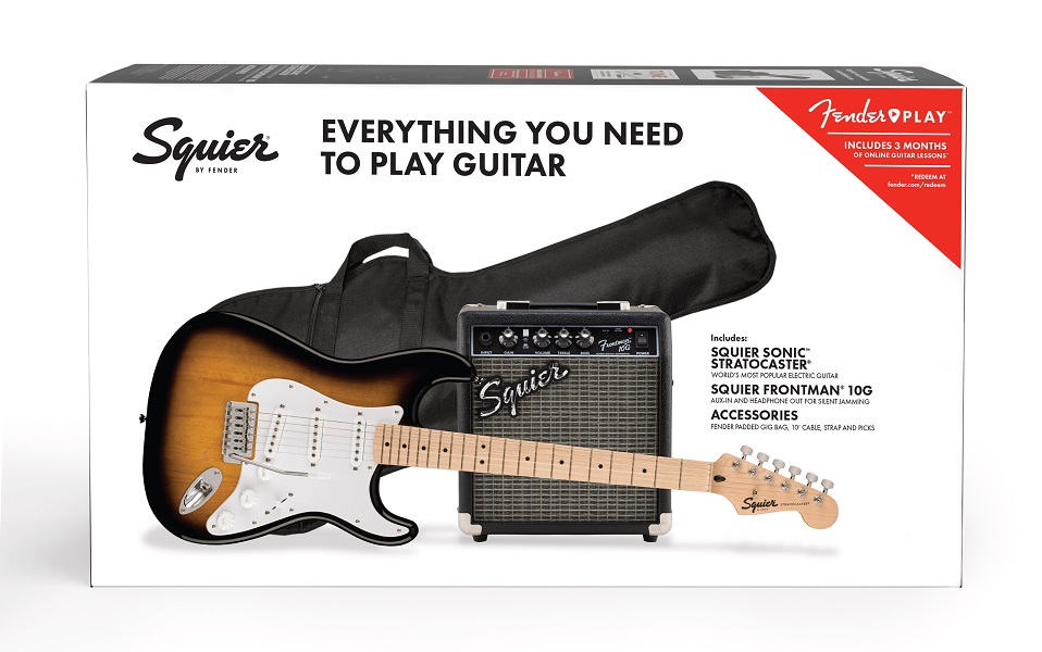 Fender Squier Sonic Strat Pack 2 Tone Sunburst