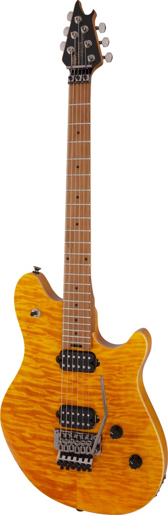 EVH Wolfgang WG Standard Quilt Maple, Transparent Amber