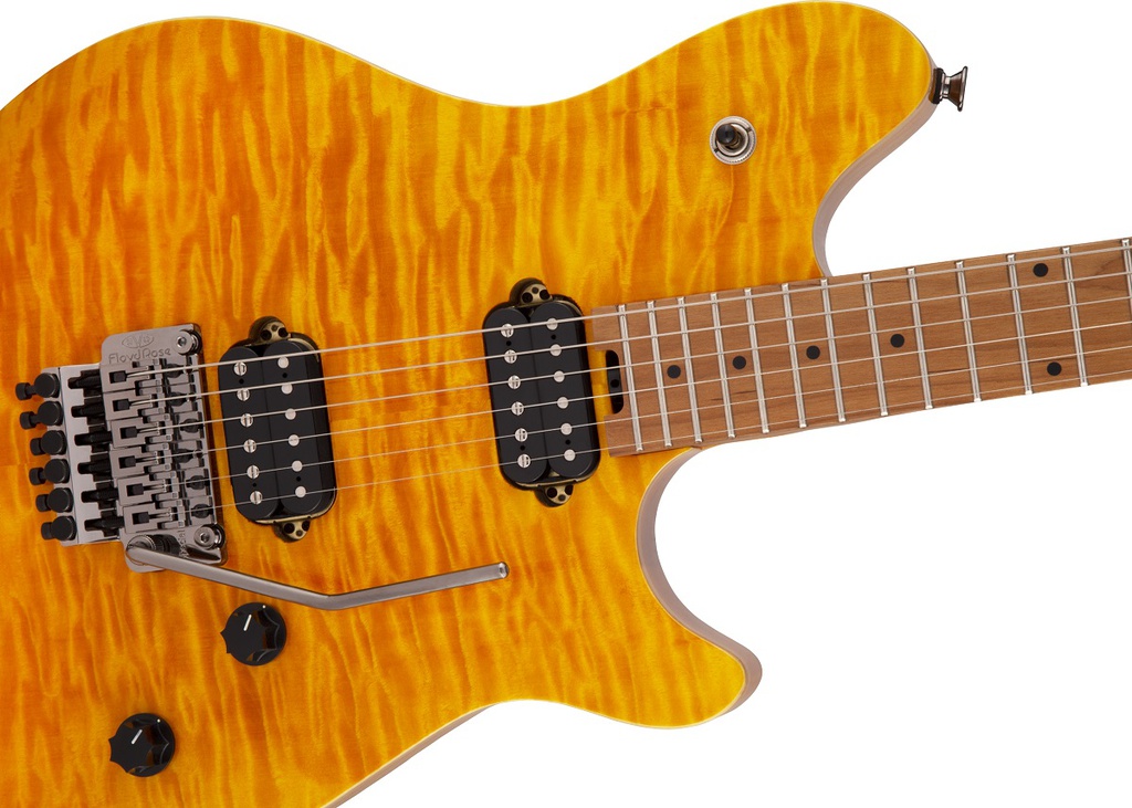 EVH Wolfgang WG Standard Quilt Maple, Transparent Amber