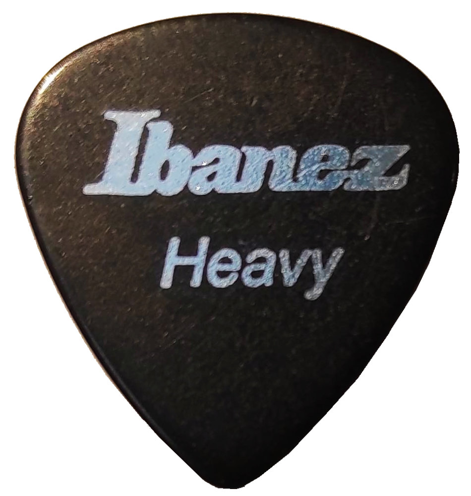 Ibanez Celluloid Small Black Pick, Heavy, 1.0mm