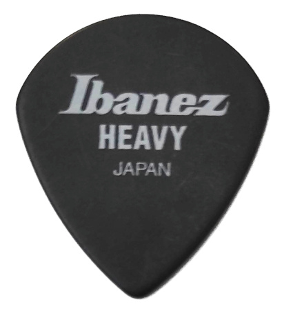 Ibanez Celluloid Small Japan Black Pick, Heavy, 1.0mm