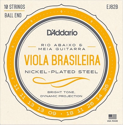 Daddario EJ82B Viola Brasileira Rio Abaixo & Meia Guitarra