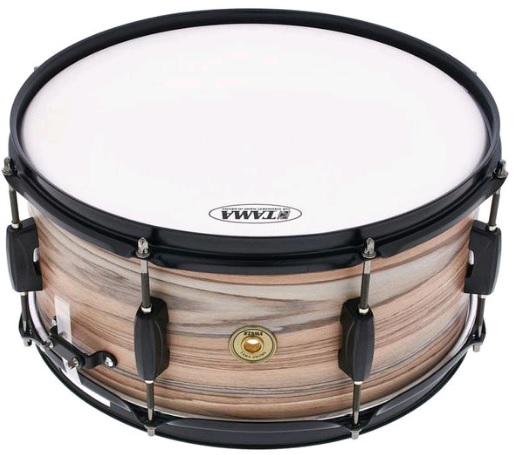 Tama Woodworks WP1465BK-NZW 14"x6.5" Natural Zebrawood Wrap