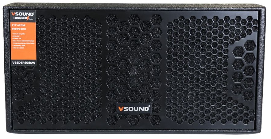 VSound VSSDSP208SW, Subwoofer Amplificado 2×8″ DSP 600W