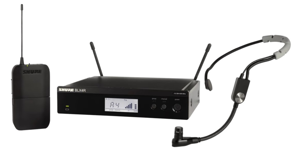 Shure BLX14R/SM35, sistema com recetor para rack