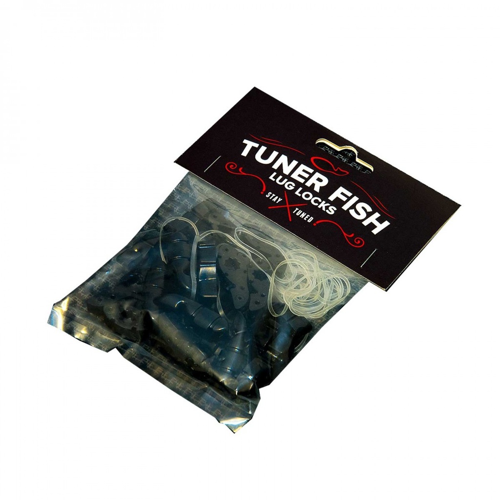 Tuner Fish Lug Locks Black, travão para lug, 24 unidades