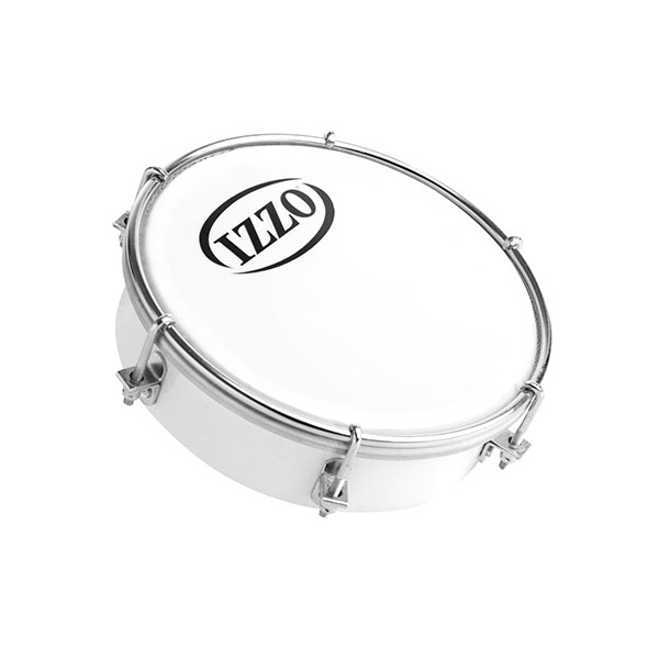 Izzo 3691 Tambourim ABS 6" Brasil, Branco