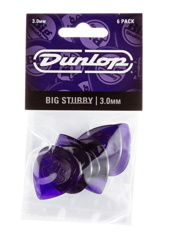 Dunlop Guitar Pick 6x Big Stubby 3.00mm 475P3.0