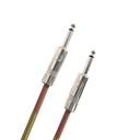 Daddario PW-BG-20TW Custom Series Braided Instrument Cable, Tweed, 6m