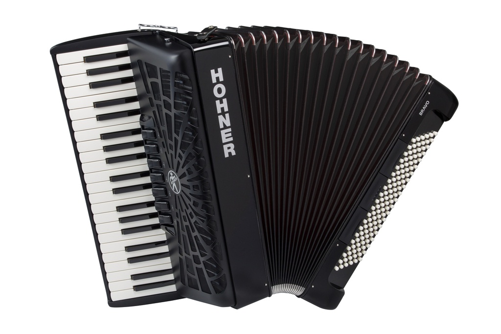 Hohner Bravo III 120 Black silent key