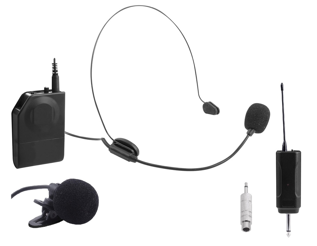 Trevi EM408R, sistema wireless de cabeça ou lapela